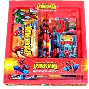 9TSEVEN World Stationary Set for Girls Boys (Red)