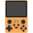 ERTY Powkiddy RGB20S Handheld Game Console Retro Arcade Built-in 20000 Games, 3.5 Inch Screen, Open Source System, 16G+128G, Supports WIFI, 2.4G/5G, Portable Game Consoles for Kid Adult, Yellow