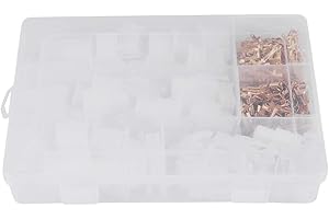 Keenso Auto Steckerverbinder, 40 Set 2,8 MM 2 3 4 6-polige Stecker Kabelverbinder Gehäuse Terminal weiblich und männlich Kit für Autos, Quads, Dreiräder, Wohnwagen, Motorräder, Roller (380 Stk)