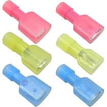 150-Piece Male/Female Insulated Spade Crimp Connector Set - 10-22 Gauge Wire (USA Made) 3 thumbnail image