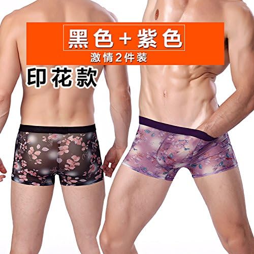 WEI WANG Two cartons of ultra-thin seamless underwear silk gauze underwear color pants,xxl,d