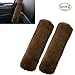 Produktbild RGTOPONE Auto Warm Pillow Faux Sheepskin Bags Shoulder Protector Airplane Car Safety Belt Cover Elegant Vehicle Seatbelt Pad Enhanced Design Softer and More Comfortable Neck/Head Support Sleep/Nap Headrest for Children Teens Adults Seniors 2Pcs