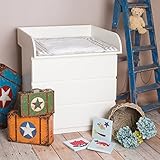 Puckdaddy „R-1M15“ Extra Rundkante M in 15 cm Höhe! Wickelaufsatz für alle IKEA Malm Kommoden