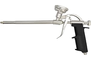 Mritrit Profesjonalny pistolet piankowy PU z metalu, 31 cm, samoczyszczący, do pianki budowlanej i pianki montażowej, solidne wykonanie