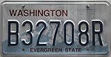 Zusatztext: Evergreeen State USA Nummernschild WASHINGTON ~ US Kennzeichen nummerplaat kenteken ~ Blechschild