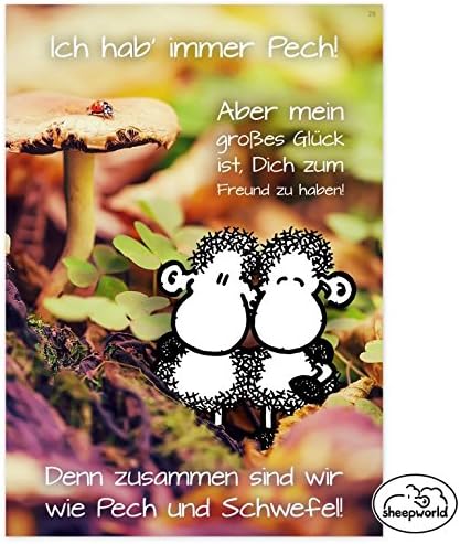 'Sticky Jam Postcard "Pech und Schwefel – Hello World 28