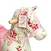 Pink Papaya | Rocking Horse Pinky| Rocking animal with different sounds: cowboy song| Head height approx. 70 cm | Shoulder height approx. 45 cm | Colour: white with floral pattern
