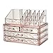 Produktbild Make Up Organizer, Große Makeup Kosmetik Aufbewahrung Organizer - 3 Ebenen 4Schubladen Acryl