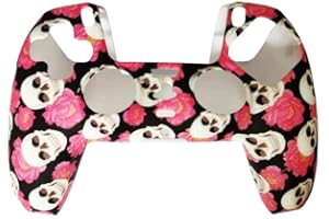 Silikon Schutzhülle für PS4 PS5 Controller in 30 (roseskull -60, PS4)