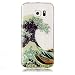Produktbild Samsung Galaxy S6 Edge Hülle, Chreey Glitzer Muster Transparent Handyhülle Niedlich Mode Süß Temperament Weiche TPU Silikonhülle Case Ultra Dünn Kratzfest Durchsichtige Hülle Backcover [Wellen]