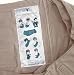 Wallaboo Baby sling Connection, Easy Adjustable and Ergonomic, Newborn and Up, 100% Cotton, Taupe / Grey