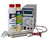 verchromen verfahren Netzgerät 3 Ampere - 18 Volt E-Zink Stift-Galvanik-Anlage, Zink-Elektrolyt, RE-Zink - Komplettset