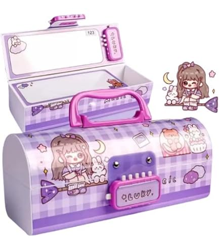 Tokyo Sleepover Club ガラス扉付き ダークブラウン Buy Alokik Enterprise Plastic Lucky Purple Pencil Box, Suitcase