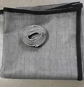 5ft x 3ft Stitched Grey Mosquito mesh for Windows with Adhesive Velcro