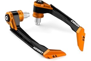 Modeer Handschalen Kompatibel mit 1290 Super Duke R/RR/GT Alle Jahre Motorrad Handprotektoren Bremse Kupplungshebel Protektoren 1290 Zubehör (orange)