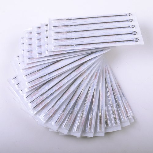 100 x Tattoo Einweg Set Nadeln Tattoonadeln Edelstahl Spitzen Taetowiernadeln in 10 Modelle 3R,5RL,7RL,9RL,5RS,7RS,9RS,5M1,7M1,9M1 - 2