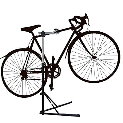 MVpower Pied d'Atelier pour Vélo Support de Réparation Stand Entretien pour Vélo VTT Bicyclette - Pivotant jusqu'à 360°- Réglable 97-160cm