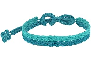 LES POULETTES BIJOUX - Cruciani Bracciale Uomo - Prosperità Lace Bicolore Turchese e Blu Verde