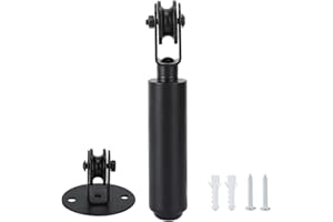 Tomotato Chandelier Pulley, Pendant Lamp Pulley Wall Mounted Black Pulley for Pendant Lamps Pulley Bearing Rod Replacements Lighting Accessories