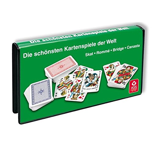 Preisvergleich Produktbild Spielkartenkassette: Skat, Rommé, Bridge, Canaster