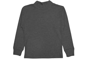 Maglia "Bimbi Sempre" invernale a lupetto per bambino e bambina in caldo cotone interlock, adatto per abbinamenti, per recite, vari colori per ragazzo e ragazza. (2 anni - 92 cm, BS - GRIGIO SCURO)