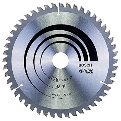 Bosch 2608640641 Lame de scie circulaire Optiline Wood 216 x 30 x 2,8 mm, 48, 1 pièce