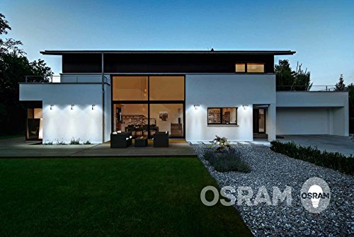 OSRAM LED-Spot /Noxlite / Außenlampe / Außenstrahler 60° schwenkbar und 70 ° kippbar / IP44 / anthrazit / kaltweiß – 6000K / duo - 7