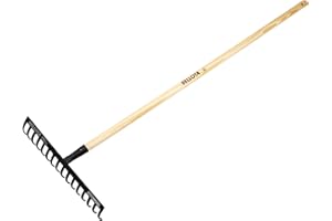 Bellota Madera 950-18 CML-Rastrillo jardín 18 Dientes con Mango 1500 mm