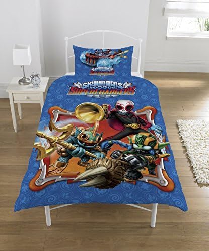 Skylanders Supercharge Glow in The Dark Duvet Set, 50 Percent Cotton/50 Percent Polyester, Multi-Colour, Single, 135 x 200 cm by Unknown