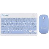Microcase Tablet ve Telefonlar i&ccedil;in Bluetooth Klavye ve Mouse Set -Mavi AL3476