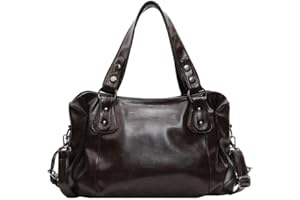 Coolives Women's Handbag Hobo Handbag Shoulder Bag Shopper Made of PU Leather Women's Bag Hobo Women's Bag Shoulder Bag Bags Handbag for Women Mother, dark brown, Unit size, Backpack handbag