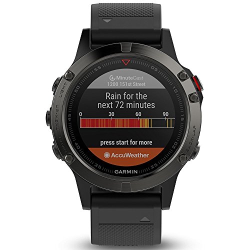 Garmin Fēnix 5 Smartwatch Gps-Multisportuhr, Grau, Armband Schwarz, 47 mm - 7
