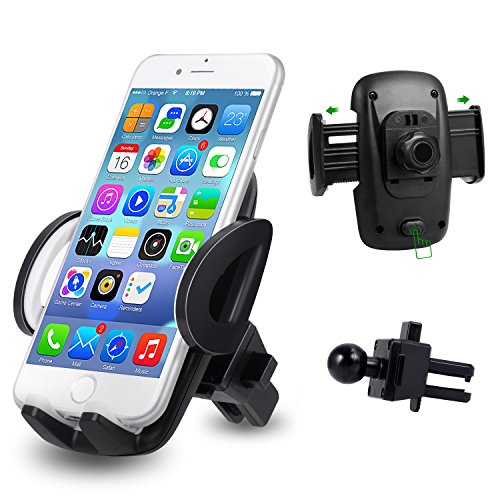 Handyhalter fÃ¼rs Auto Handyhalterung lueftungsgitter, TOPLUS Handyhalterung auto lÃ¼ftung fÃ¼r iPhone X 8 7 6s 6 plus SE 5 5s Samsung Galaxy S8 plus S7 Edge S6 A7 und andere Smartphones oder GPS GerÃ¤t(Schwarz-Grau)
