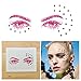 Tattify Bindi Rave Colorful Stars Temporary Face Rocks - Dance Punk - Other Styles Available - High Quality and Fashionable Temporary Rhinestone Gem Face Jewel Stickers - Pre-Connected Adhesive Strips