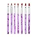eBoot 7 Pcs Acrylic UV Gel Nail Art Brush Pen Set