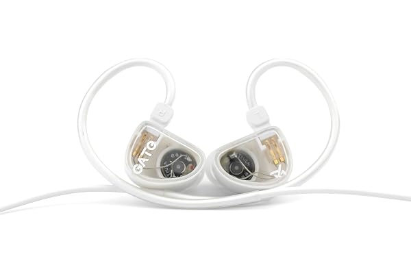 Fanmusic TRUTHEAR Gate Écouteurs intra-auriculaires dynamiques économiques avec câble 0,78 à 2 broches (blanc, avec micro)