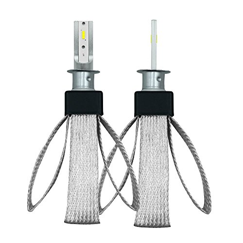 H1 Led Headlights Conversion Kit Bulbs 9600LM 60W 6000K Cool White CSP Chips DC12/24 Fog Light Bulb Car Headlamps+Copper Heat Dissipation LED Lights-1 Year Warranty (Diesel Auto Zone)