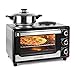 Produktbild Klarstein Omnichef Mini-Backofen mit 2 Kochplatten 23hw 1500 W schwarz schwarz