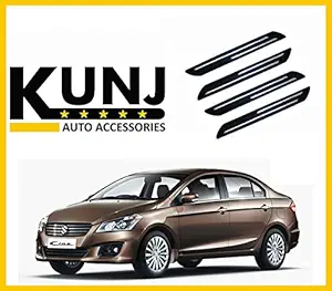 Double Chrome Car Bumper Protector Bumper Corner for Maruti Suzuki Ciaz - Set of 4 Pcs.