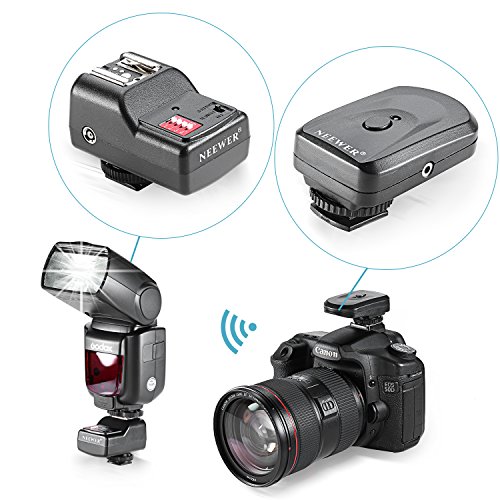 Neewer 16 Canaux FM Radio Kit de D  clencheur    Flash Sans Fil 1   metteur   3 R  cepteur   1 C  ble De Synchro pour Canon 580EX II 580EX 550EX 540EZ 520EZ 430EX 430EZ 420EX 420EZ 380EX  Nikon SB-800 SB-600 SB-28 SB-27 SB-26 SB-25 SB-24  Olympus FL-50 FL36  Pentax AF-540 FGZ AF-360 FGZ AF-400 FT AF-240 FT  Sigma EF-500 DG Super EF-500 DG ST EF-430  Sunpak Auto 2000DZ 622 Pro 433AF 433D 383 355AFm 344D 333D  Vivitar 285HV et d   Autre Flash avec Sabot Universel