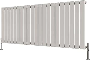 Radbliss Horizontal Flat Panel Radiator 600x1428mm White Single Design RAD Central Heating