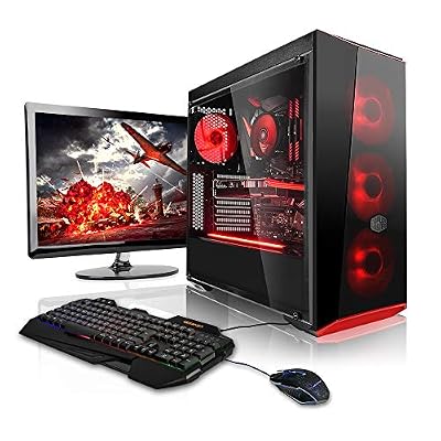 Megaport Super Méga Pack - Unité centrale pc gamer complet 6-Core AMD Ryzen 5 • Ecran LED 24" • Claviers de jeu et Souris • GeForce GTX1060 6Go • 16Go • 240Go SSD • 1To • Windows 10 ordinateur de bureau pc gaming pc complet