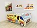 TODDLER CHILDREN KIDS BED INCLUDING MATTRESS CAR TRUCK (Crane)