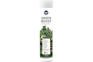 GreenBoost Effervescent HMP - Superaliments Alcalinisants, Détoxifiants & Basifiants | Énergie Naturelle, Immunité, Antioxydants | Spiruline, Moringa, Acai, Thé Vert, Zinc | Tablettes