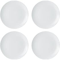 Set 4 Piatti Fondi Mikasa Chalk - Porcellana Bianca, 23cm, Per Microonde E Lavastoviglie - Foto 10