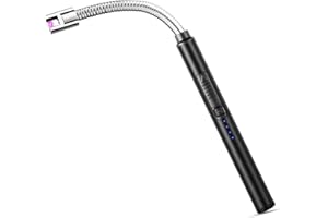 CBEI Candle Lighte,Rechargeable Candle Lighter Electric,Flameless Electric Candle Lighter Safety Lock,Arc Lighters Windproof Flexible Long Lighter for Home Kitchen Outdoor BBQ Camping