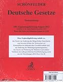 Image de Deutsche Gesetze 150. Ergänzungslieferung: Rechtsstand: 1. August 2012