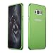 Produktbild Galaxy S8 Plus Hülle,Samsung Galaxy S8 Plus Metall Cover,WIWJ Handyhülle Metall Case Cover 2 in 1 Aluminium Rahmen Zurück Rückseite Bumper Case Metal Hülle Ultra Dünn Anti-Scratch Shockproof Hard Schutz Handy Hülle Case Schutzhülle für Samsung Galaxy S8 Plus+1x Touch Stylus Pen-Grün