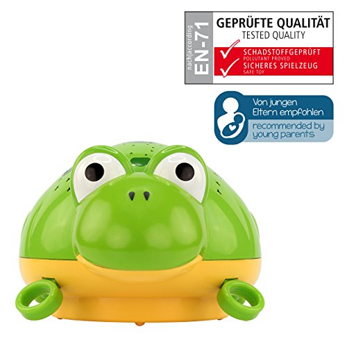 ANSMANN Sternenlicht Frosch LED Nachtlicht Sternenhimmel Projektor Einschlafhilfe für Kinder Babys Stimmungslicht Orientierungslicht Nachttisch Beleuchtung – geprüfte Materialien - 2
