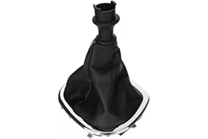 Sandyseptember Copertura per cuffia del cambio in pelle di ricambio per Renault Trafic III, Opel Vivaro B, Fiat Talento 2014-2019, accessorio interno auto nero